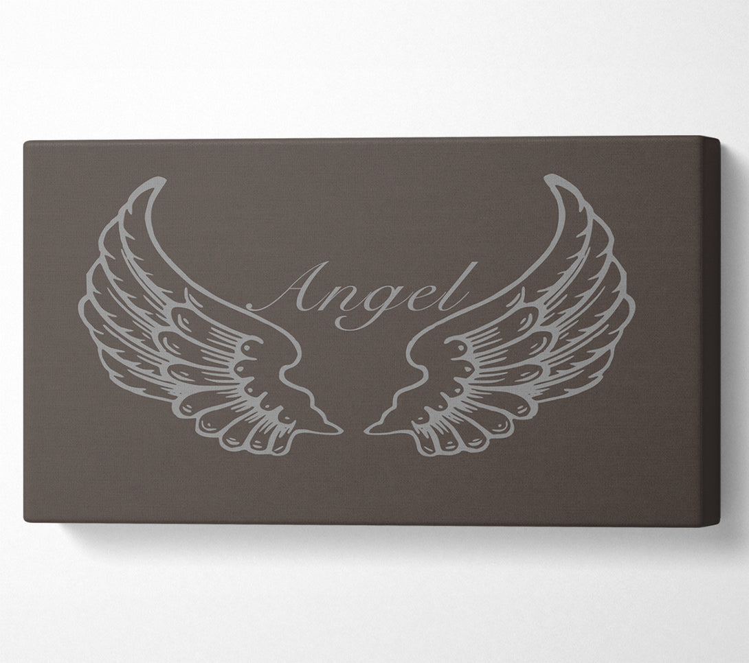 A Canvas Print of Angel Wings Chocolate Canvas Wall Art