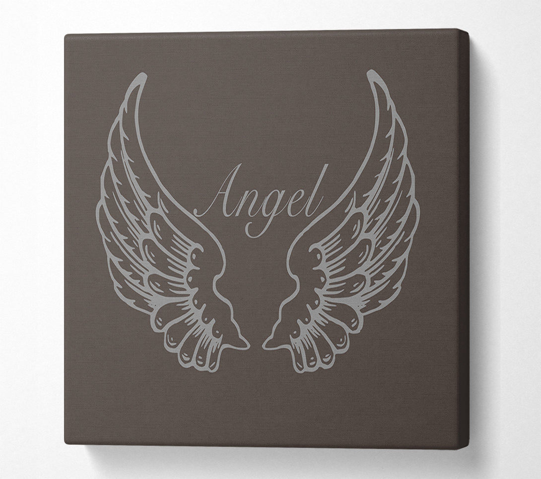  A Canvas Print of Angel Wings Chocolate Canvas Wall Art
