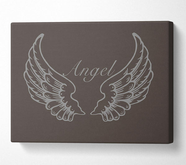  A Canvas Print of Angel Wings Chocolate Canvas Wall Art