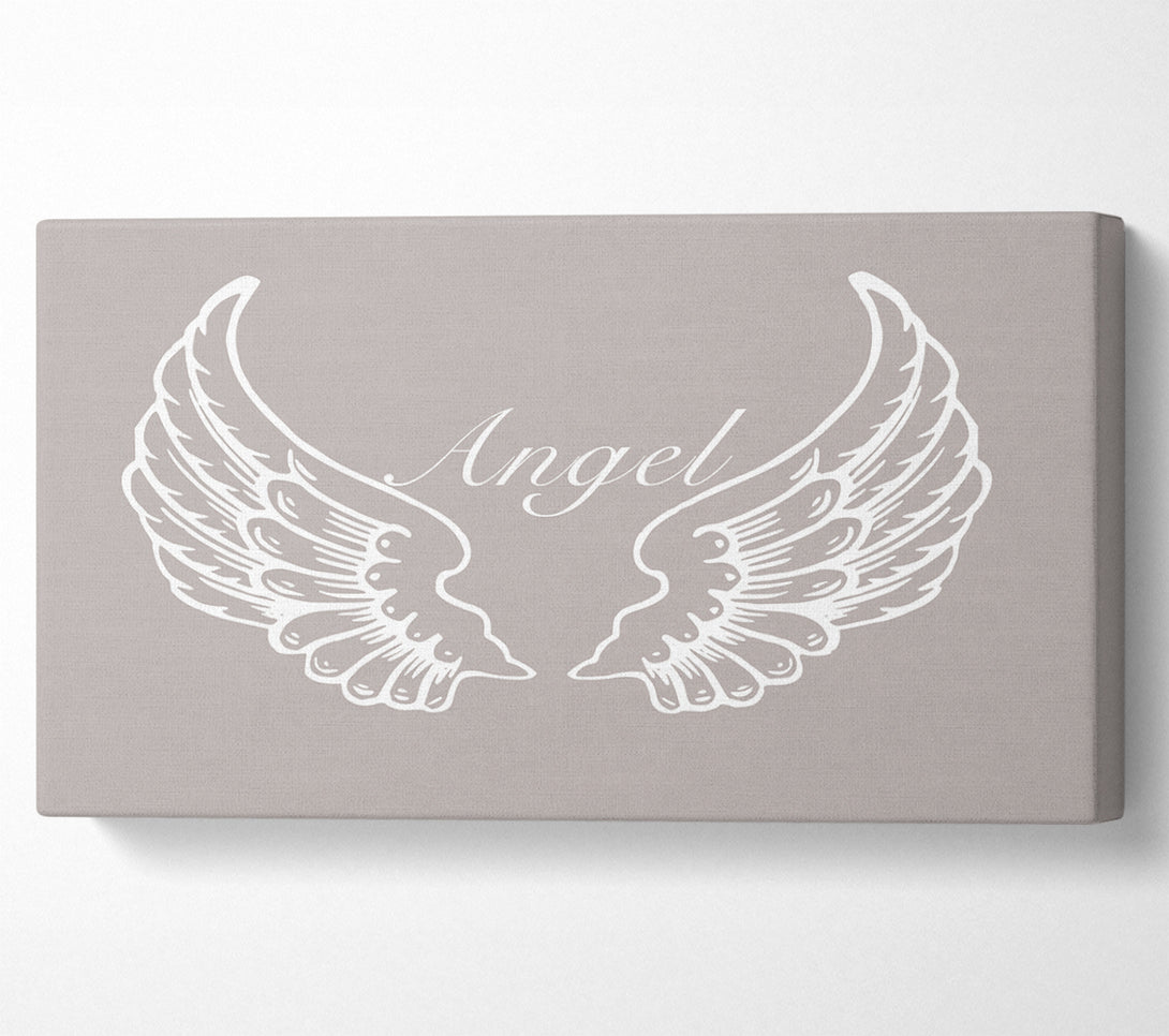  A Canvas Print of Angel Wings Beige Canvas Art
