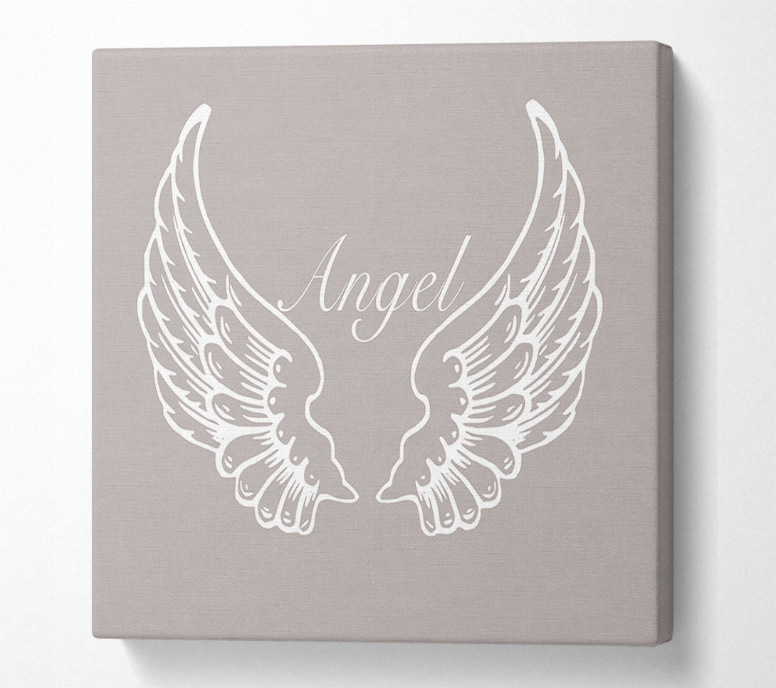  A Canvas Print of Angel Wings Beige Canvas Art