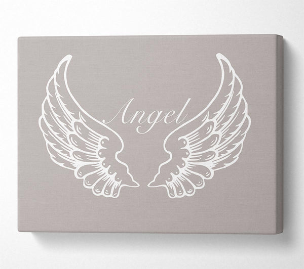  A Canvas Print of Angel Wings Beige Canvas Art