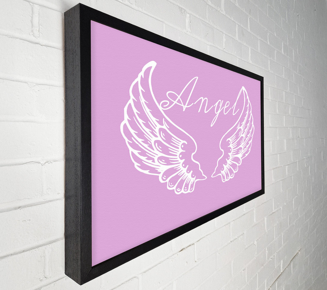  A Canvas Print of Angel Wings 4 Pink Canvas Art