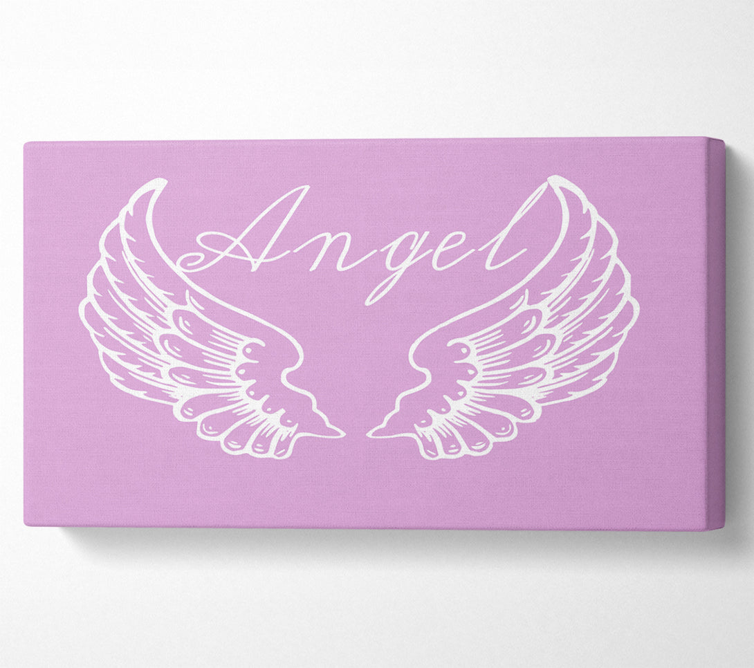  A Canvas Print of Angel Wings 4 Pink Canvas Art
