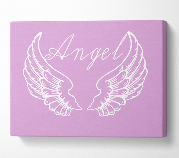  A Canvas Print of Angel Wings 4 Pink Canvas Art