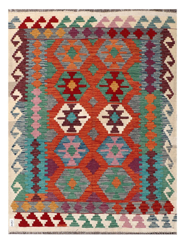 Maimana Afghanistan Kilim Rug - 184 x138 cm