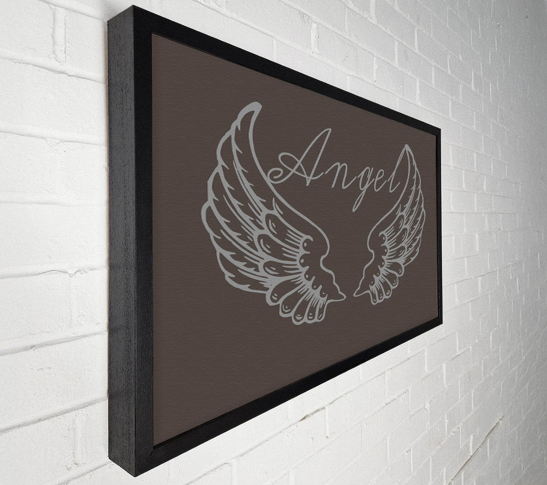  A Canvas Print of Angel Wings 4 Chocolate Canvas Wall Art