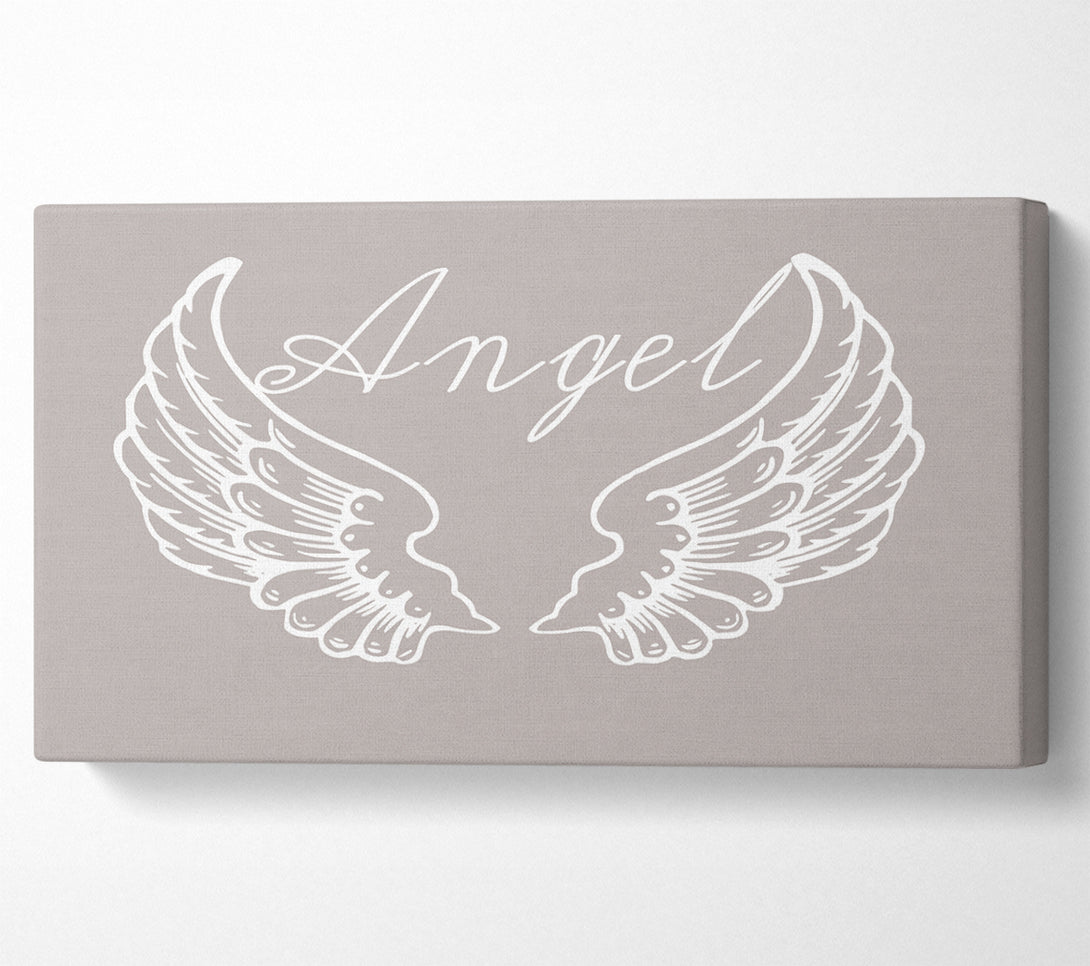  A Canvas Print of Angel Wings 4 Beige Canvas Print