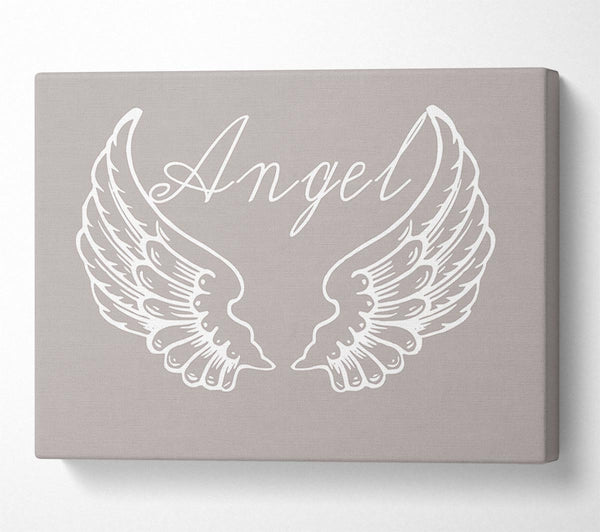  A Canvas Print of Angel Wings 4 Beige Canvas Print