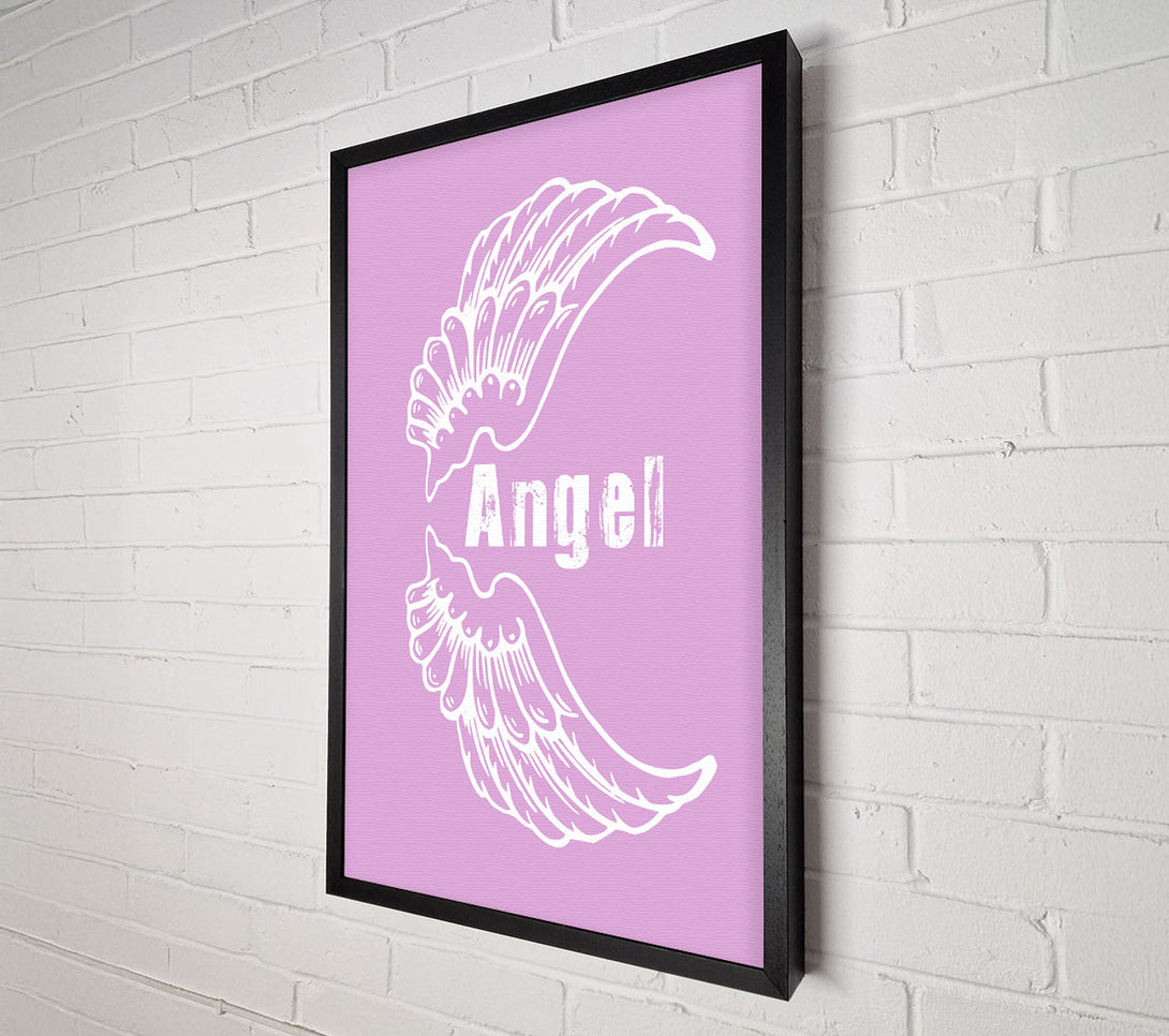  A Canvas Print of Angel Wings 3 Pink Canvas Art