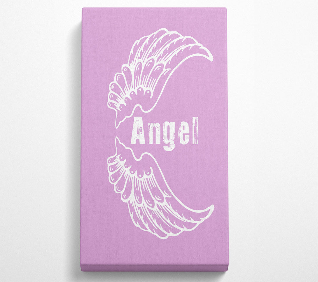  A Canvas Print of Angel Wings 3 Pink Canvas Art