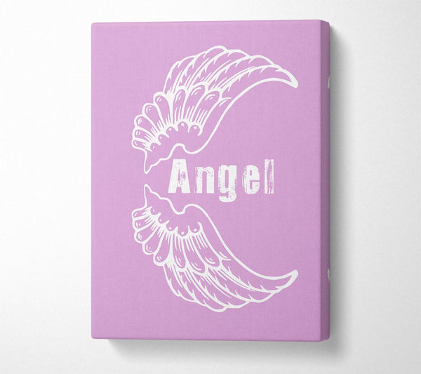  A Canvas Print of Angel Wings 3 Pink Canvas Art