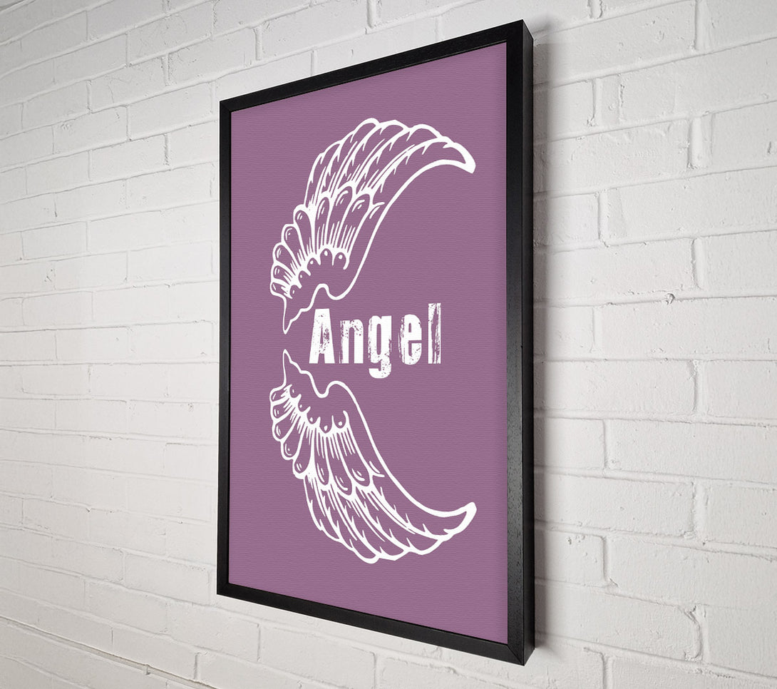  A Canvas Print of Angel Wings 3 Dusty Pink Canvas Art