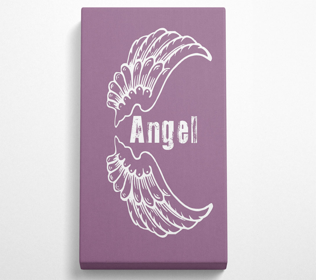  A Canvas Print of Angel Wings 3 Dusty Pink Canvas Art