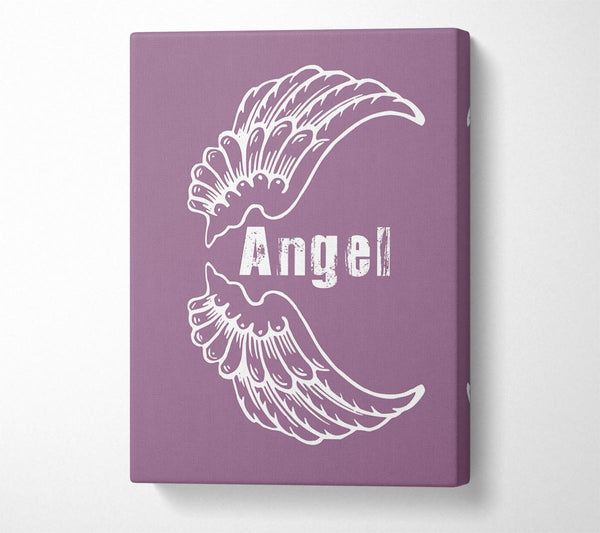  A Canvas Print of Angel Wings 3 Dusty Pink Canvas Art