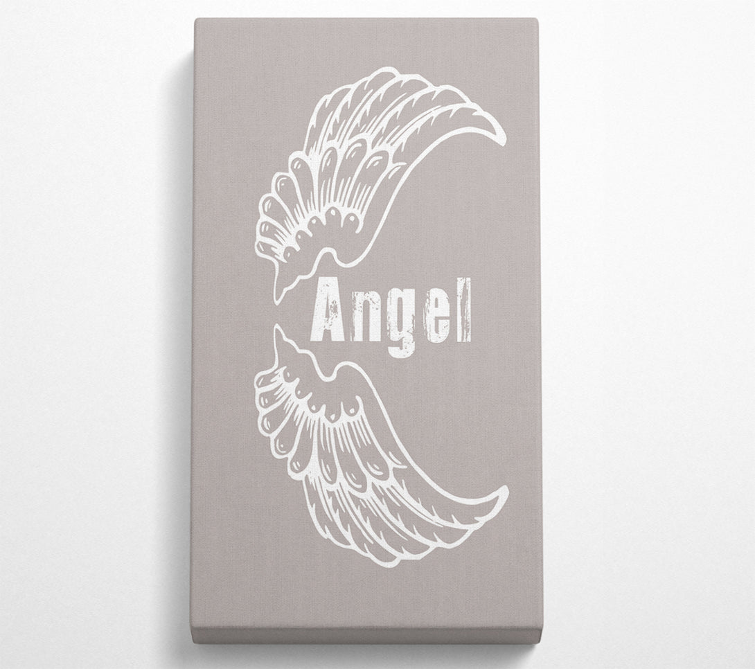  A Canvas Print of Angel Wings 3 Beige Canvas Print