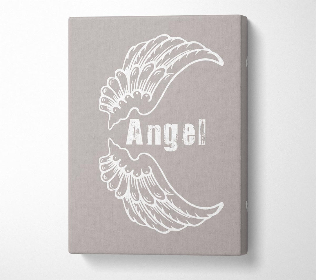  A Canvas Print of Angel Wings 3 Beige Canvas Print