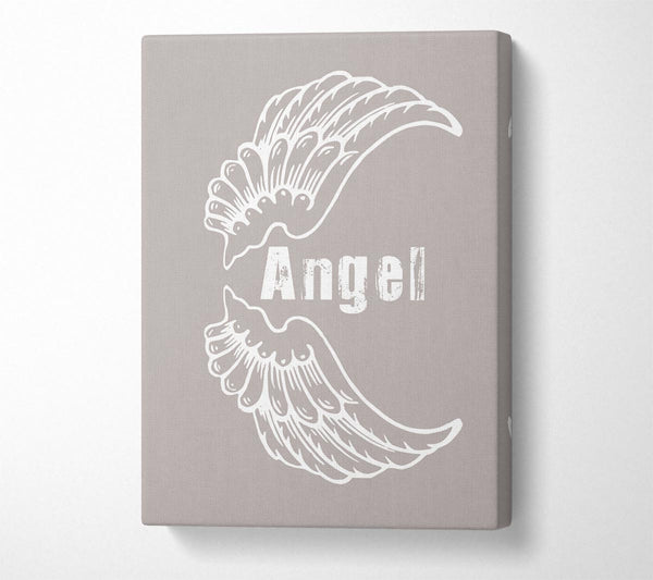  A Canvas Print of Angel Wings 3 Beige Canvas Print