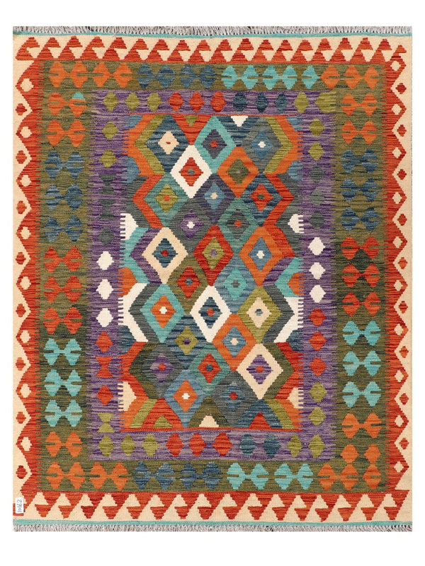 Maimana Afghanistan Kilim Rug - 190 x150 cm
