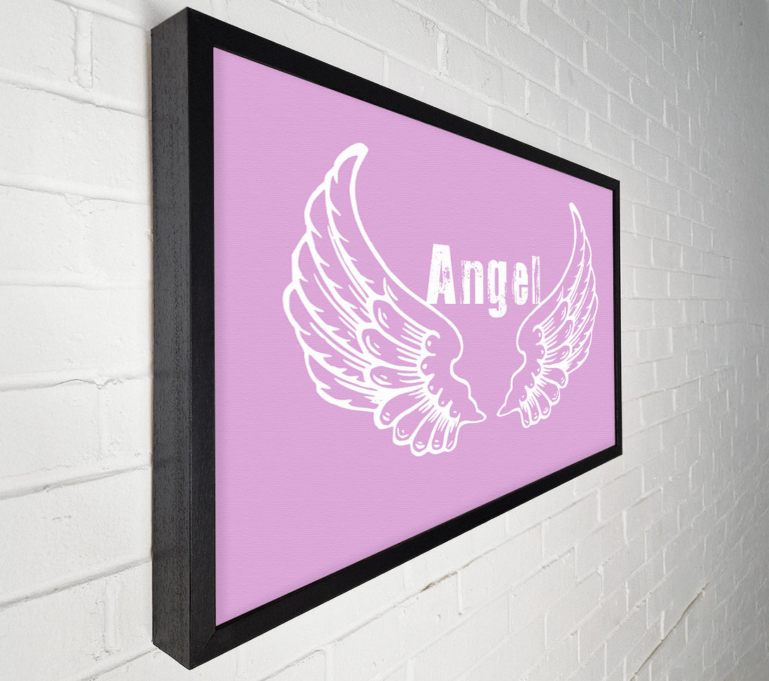  A Canvas Print of Angel Wings 2 Pink Canvas Print
