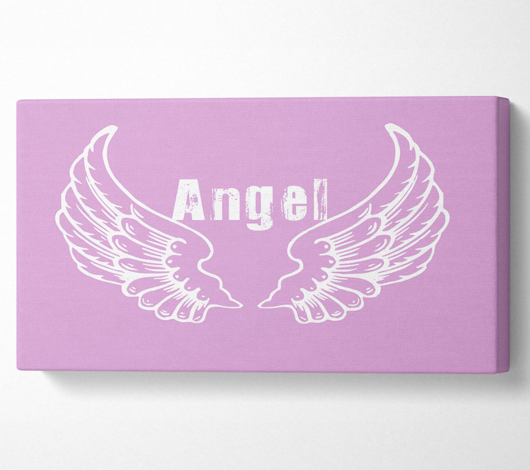  A Canvas Print of Angel Wings 2 Pink Canvas Print