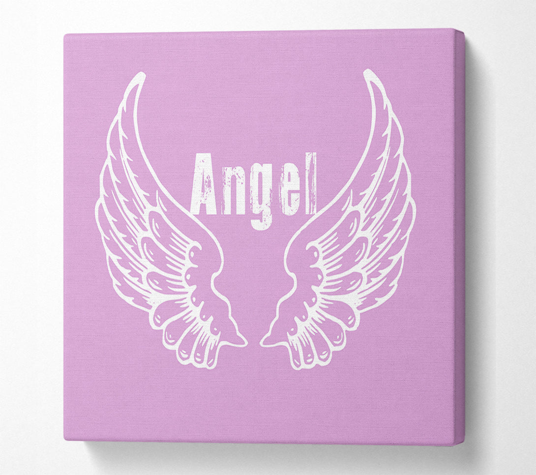  A Canvas Print of Angel Wings 2 Pink Canvas Print
