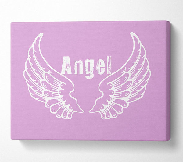  A Canvas Print of Angel Wings 2 Pink Canvas Print