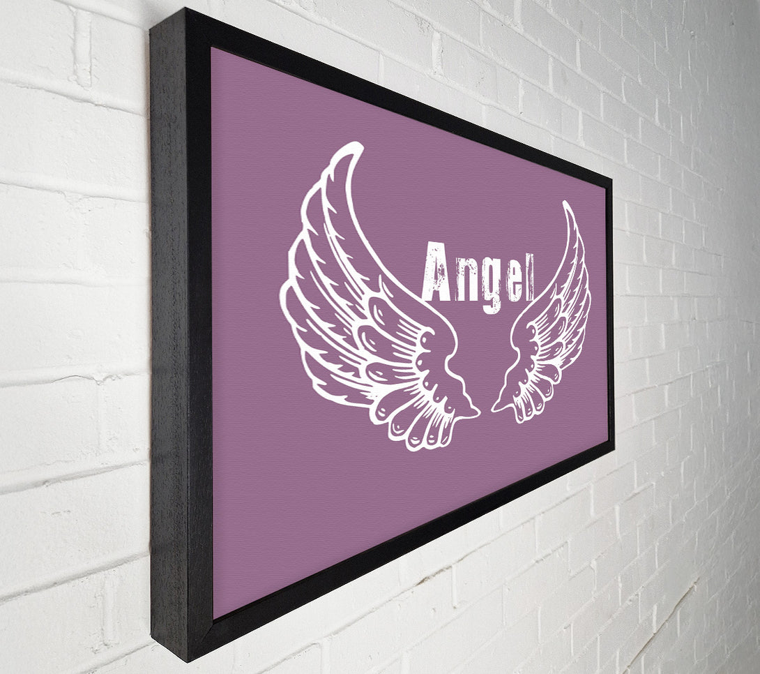  A Canvas Print of Angel Wings 2 Dusty Pink Canvas Print