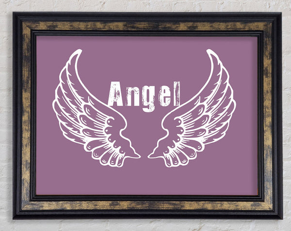 Angel Wings 2 Dusty Pink Framed Print