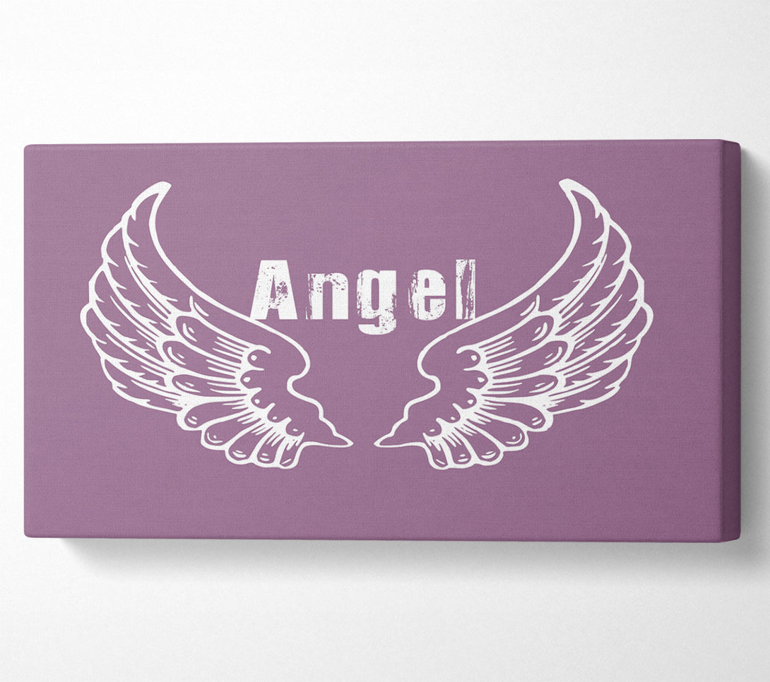  A Canvas Print of Angel Wings 2 Dusty Pink Canvas Print