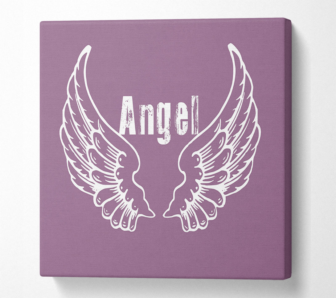  A Canvas Print of Angel Wings 2 Dusty Pink Canvas Print