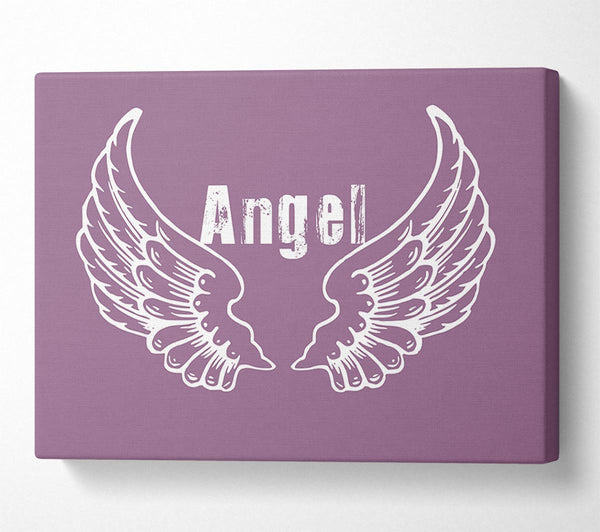  A Canvas Print of Angel Wings 2 Dusty Pink Canvas Print