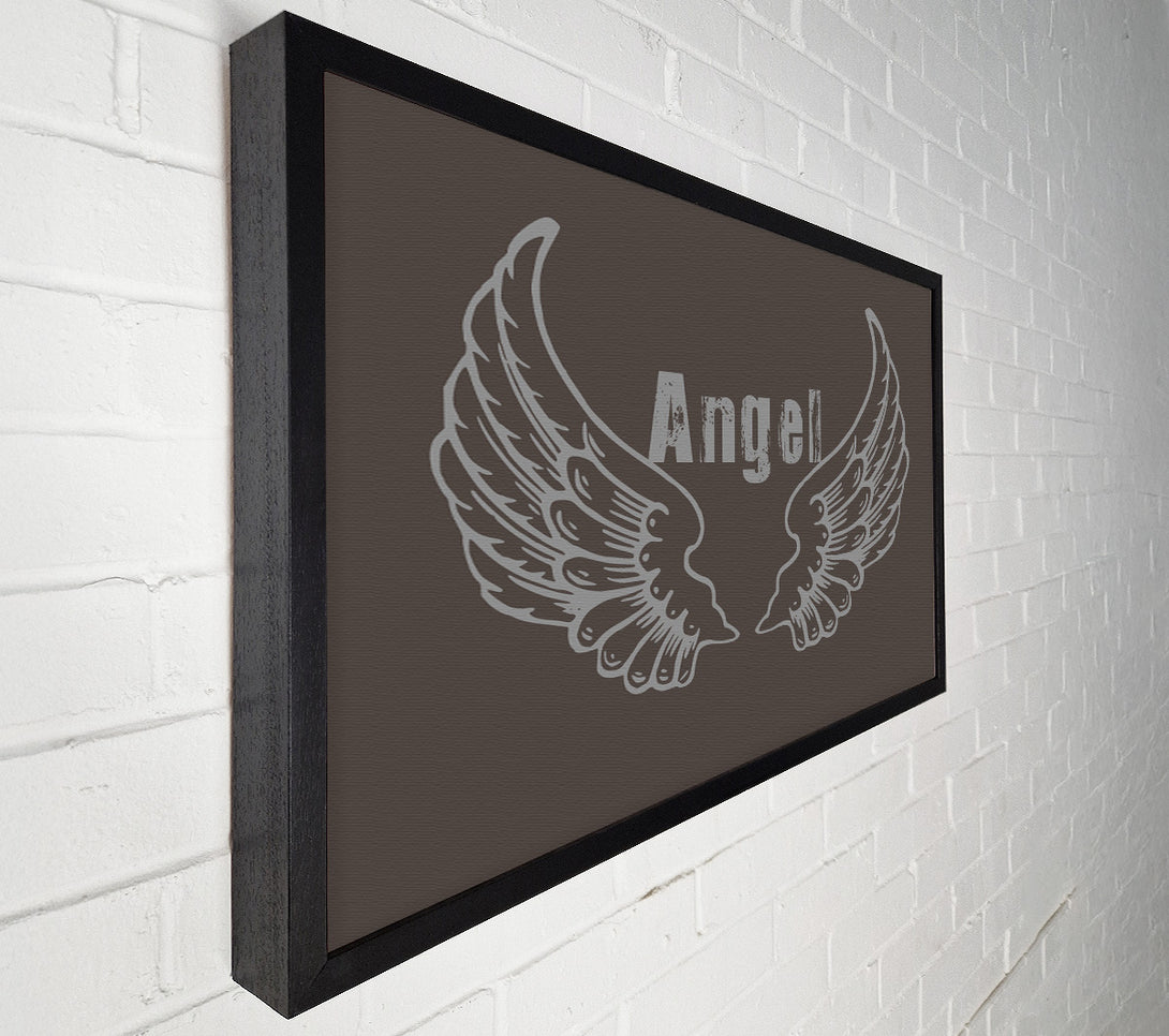  A Canvas Print of Angel Wings 2 Chocolate Canvas Print