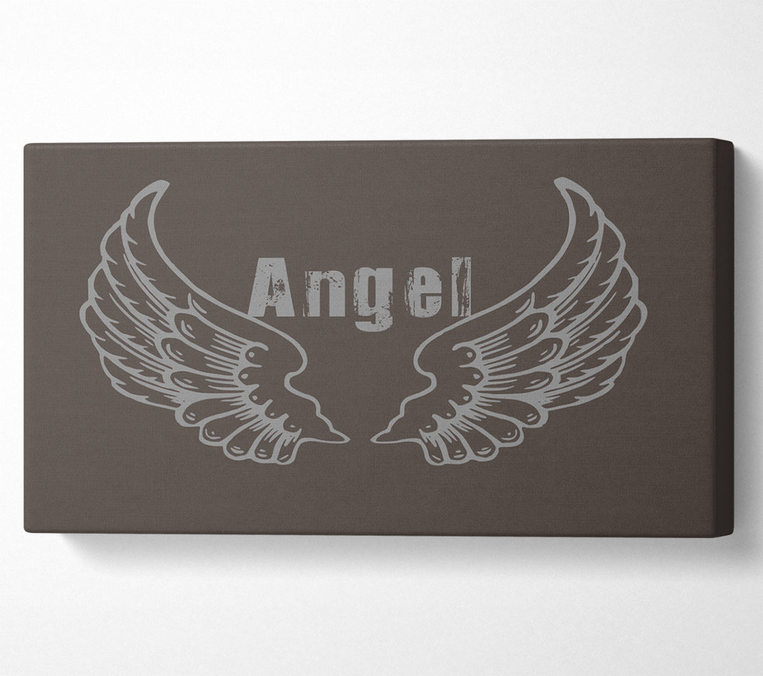  A Canvas Print of Angel Wings 2 Chocolate Canvas Print