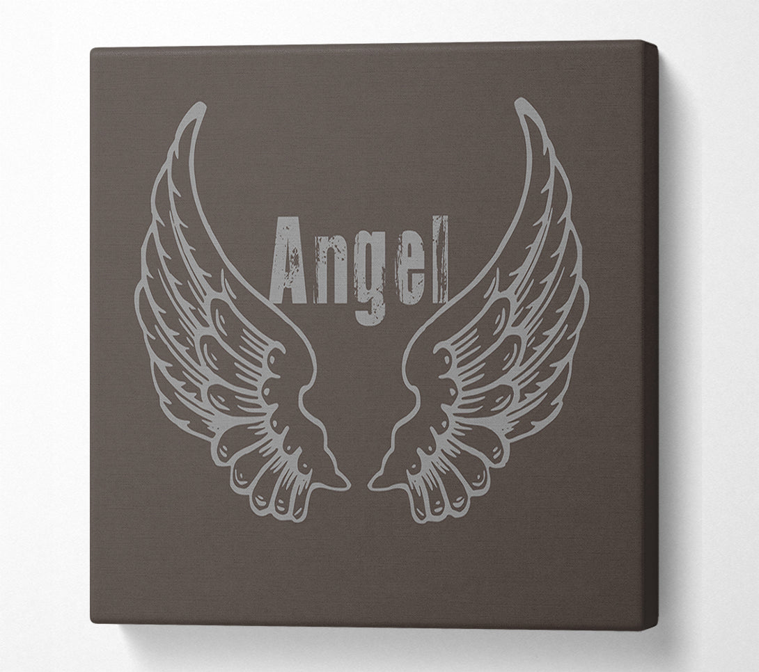  A Canvas Print of Angel Wings 2 Chocolate Canvas Print