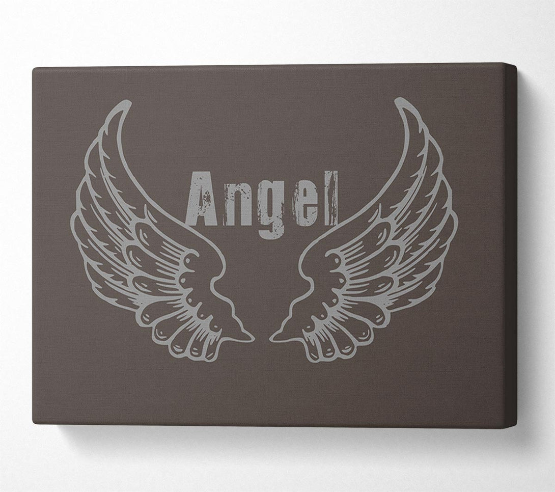  A Canvas Print of Angel Wings 2 Chocolate Canvas Print