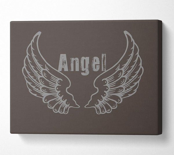  A Canvas Print of Angel Wings 2 Chocolate Canvas Print