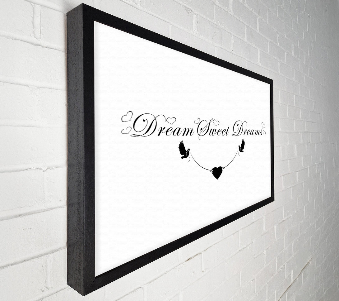  A Canvas Print of Dream Sweet Dreams White Canvas Wall Art
