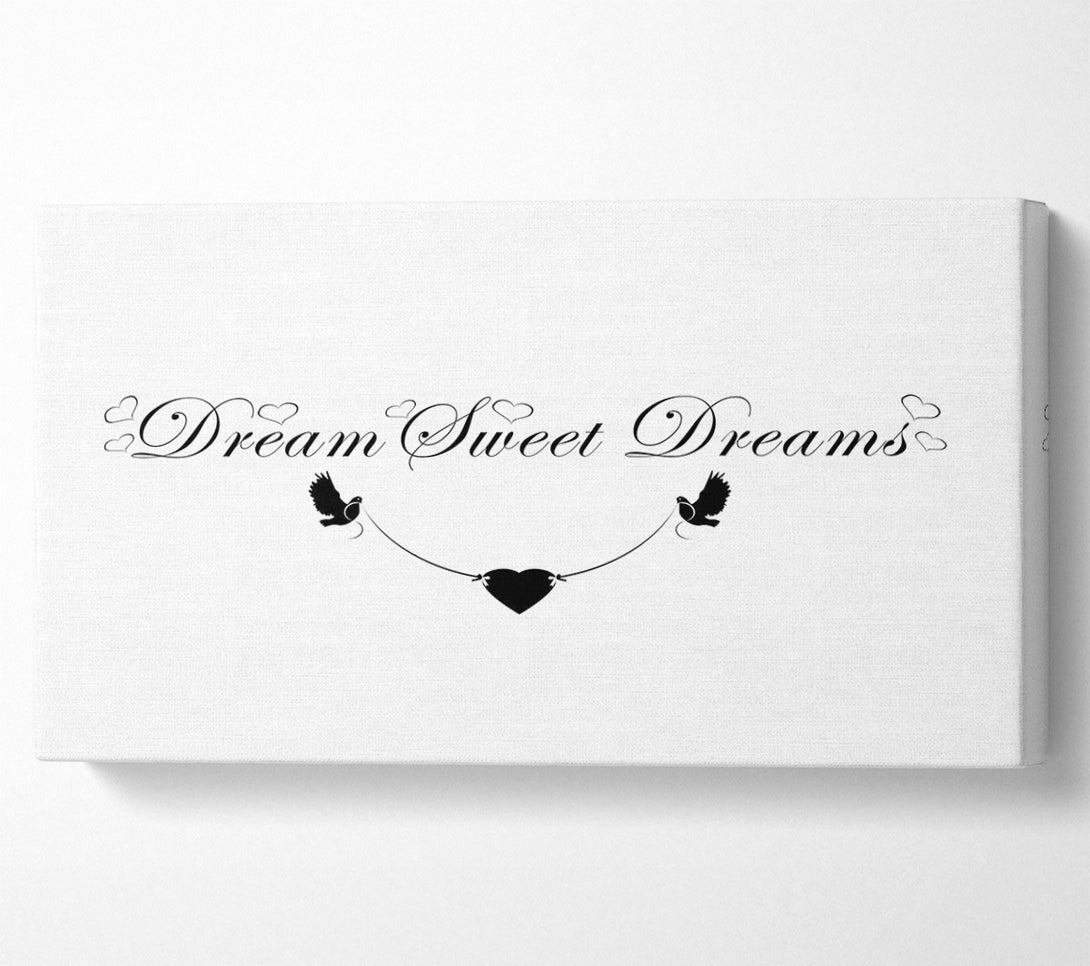  A Canvas Print of Dream Sweet Dreams White Canvas Wall Art
