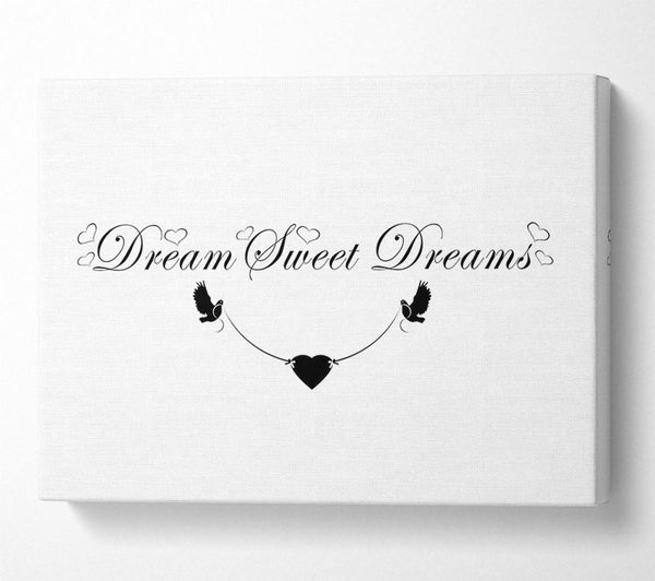  A Canvas Print of Dream Sweet Dreams White Canvas Wall Art