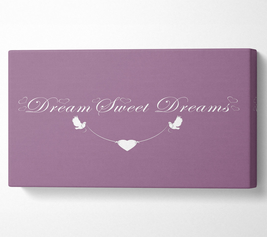  A Canvas Print of Dream Sweet Dreams Dusty Pink Canvas Art