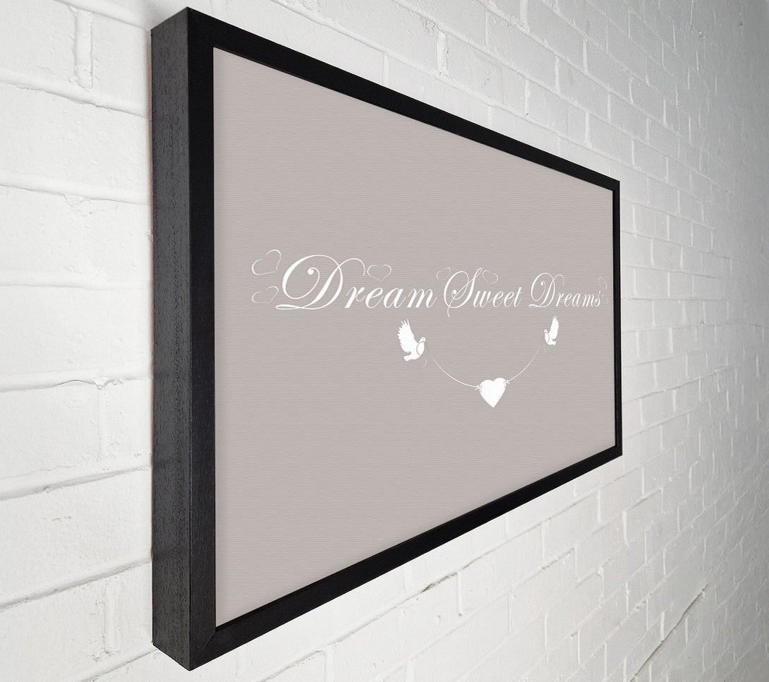  A Canvas Print of Dream Sweet Dreams Beige Canvas Art