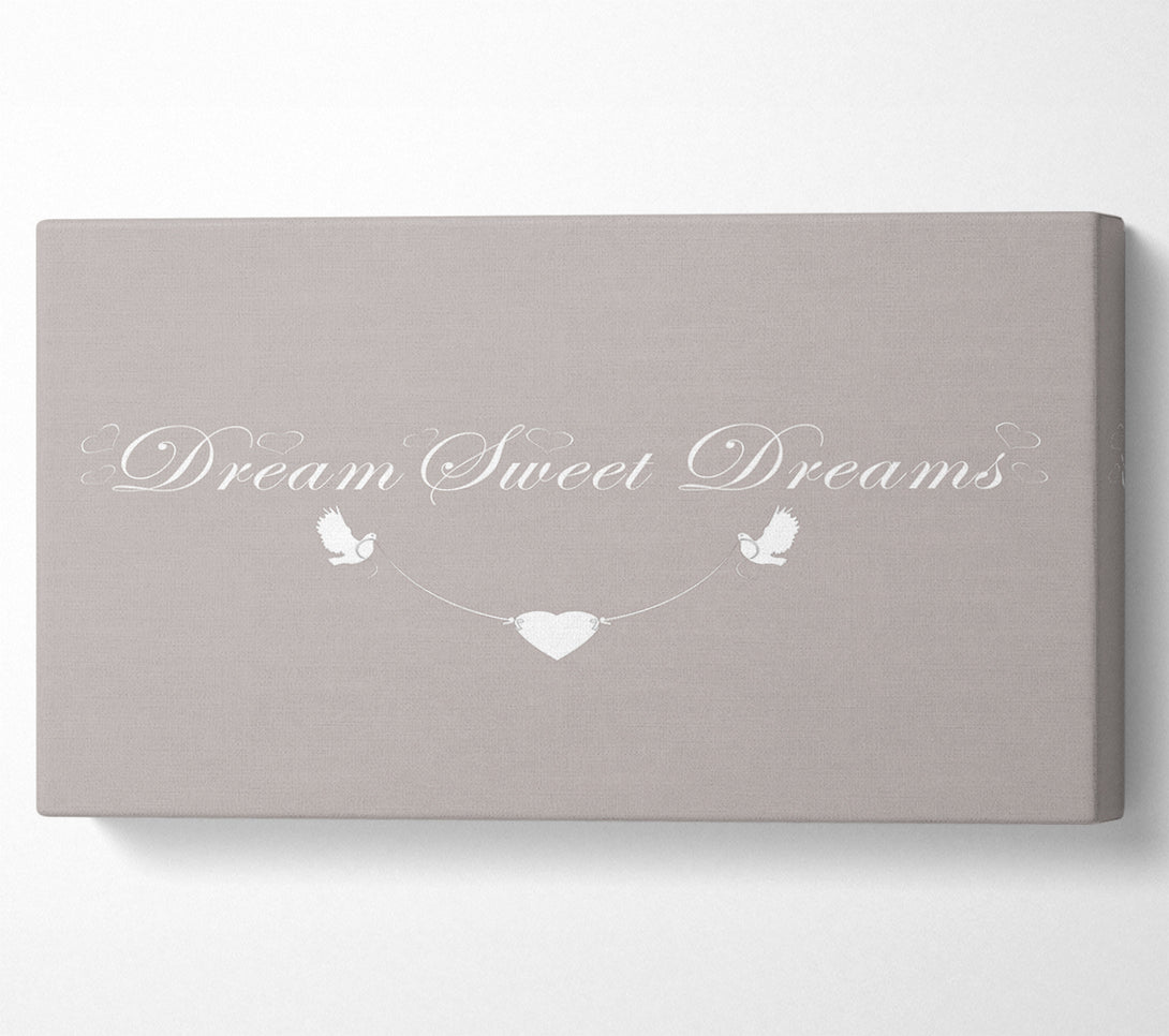  A Canvas Print of Dream Sweet Dreams Beige Canvas Art