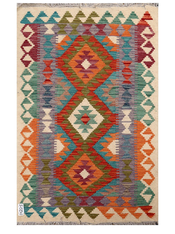Maimana Afghanistan Kilim Rug - 122 x 78 cm