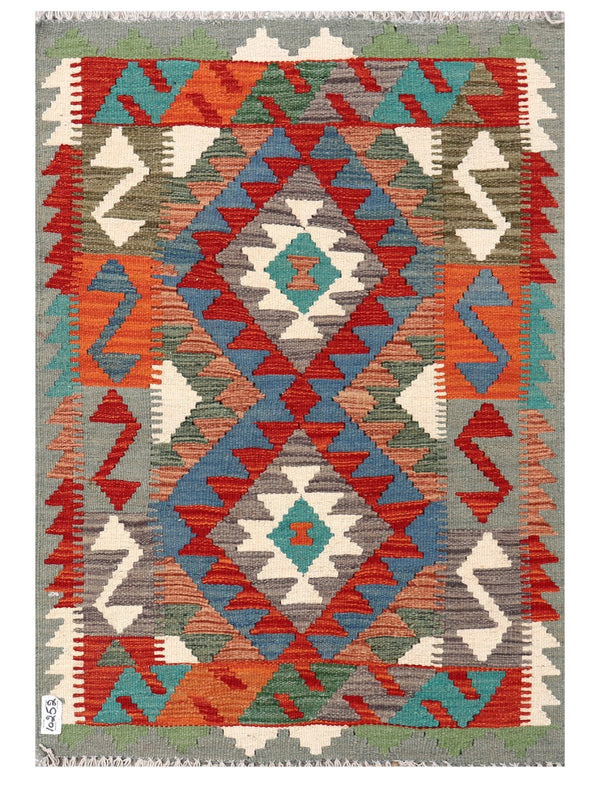 Maimana Afghanistan Kilim Rug - 117 x 82 cm
