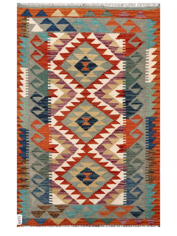 Maimana Afghanistan Kilim Rug - 122 x 78 cm