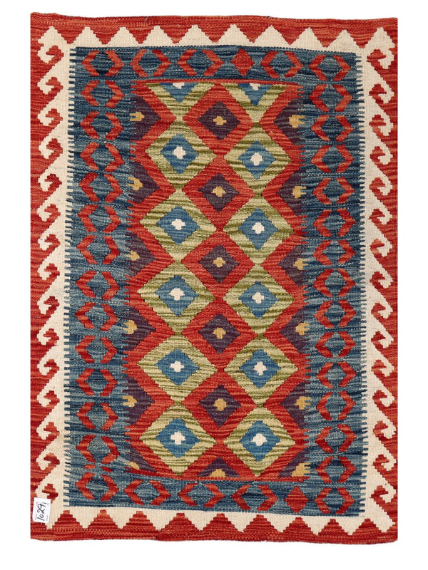 Maimana Afghanistan Kilim Rug - 119 x 81 cm
