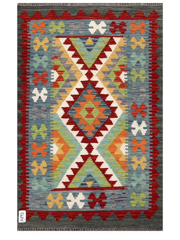 Maimana Afghanistan Kilim Rug - 122 x 78 cm