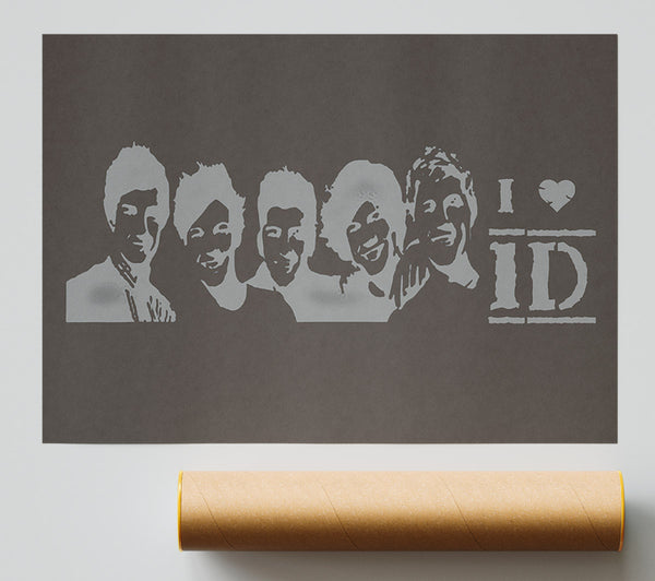 Music Quote I Love 1 Direction Chocolate Print