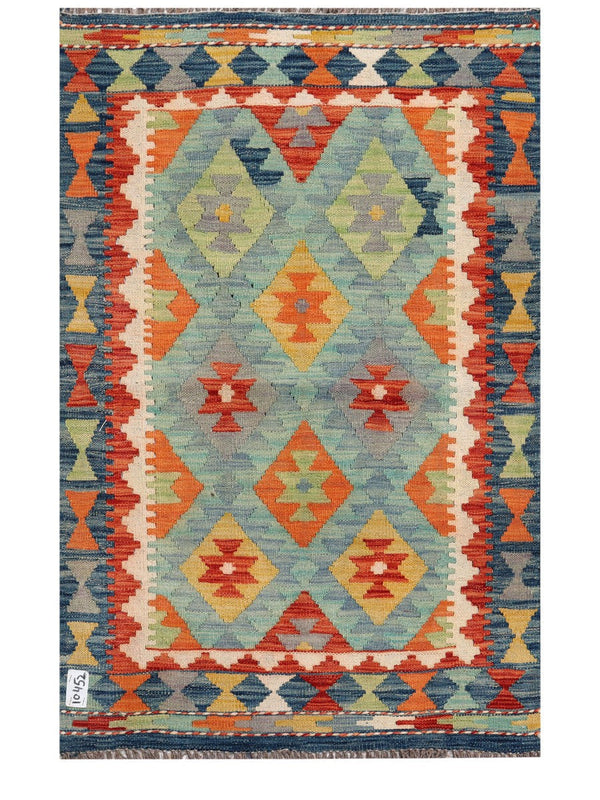 Maimana Afghanistan Kilim Rug - 121 x 80 cm